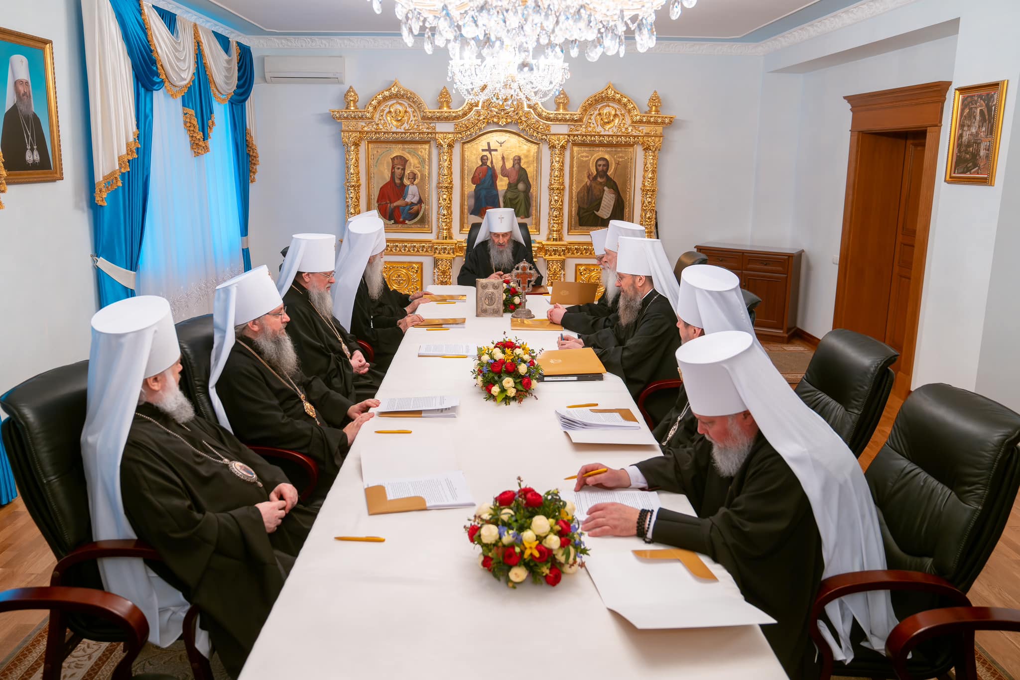 Засідання Священного Синоду Української Православної Церкви.