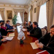 Митрополит Бориспільський і Броварський Антоній зустрівся з главою Моніторингової місії Управління Верховного комісара ООН з прав людини