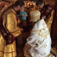В Неділю всіх святих митрополит Бориспільський і Броварський Антоній звершив Божественну літургію в Почаївській Лаврі