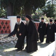 Делегація УПЦ на чолі з Предстоятелем прибула на Святу Гору Афон, щоб очолити ювілейні урочистості