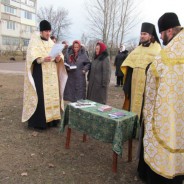 КОРЖІ. Звершено молебень за припинення війни та настання миру на Україні за участю місцевої влади