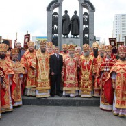 ВИШГОРОД. У день 1000-річчя пам'яті святих благовірних князів Бориса і Гліба була звершена хресна хода миру