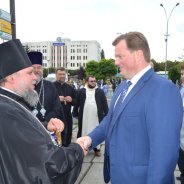 Представники УПЦ взяли участь в святкуванні 25-ї річниці Незалежності України в Броварах
