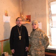 Священик єпархії відвідав з капеланською місією українських воїнів на сході України
