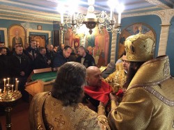Єпископ Згурівський Амвросій звершив Божественну літургію в тюремному храмі