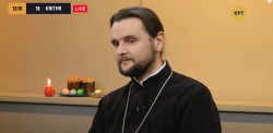 Протоієрей Олександр Клименко у прямому ефірі телеканалу КРТ розповів про Благодатний вогонь і Великдень