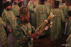 У день пам'яті прп. Сергія Радонезького митрополит Антоній звершив Божественну літургію в Києво-Печерській Лаврі