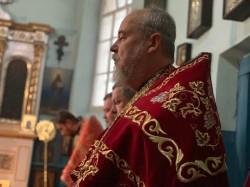 Єпископ Переяслав-Хмельницький Діонісій та єпископ Згурівський Амвросій вшанували пам'ять новопрославленого священномученика Михаїла Под'єльського в Зазим'ї