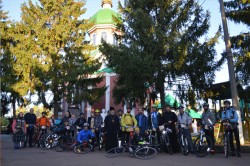 Православна Яготинщина зустрічала велопаломників зі Свято-Успенської Києво-Печерської Лаври