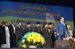Духовенство Бориспільської єпархії взяло участь у святкуванні 25-ї річниці Незалежності України в Броварах