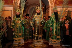 Напередодні свята Входу Господнього в Єрусалим керуючий Бориспільською єпархією відслужив Всенічне бдіння